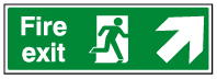 Fire Exit North East Arrow