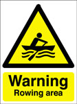 Warning Rowing Area