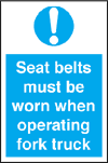 Seat Belts Must Be Worn When Operating Portrait