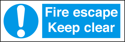 Fire Escape Keep Clear