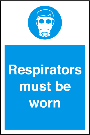 Respirators Must Be Worn Portrait