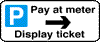 Pay At Meter Display Ticket