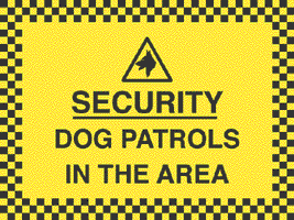 Security Dog Patrols In The Area