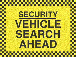 Security Vehicle Search Ahead